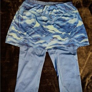 SkirtSports Blue and White Wave Skirt Set